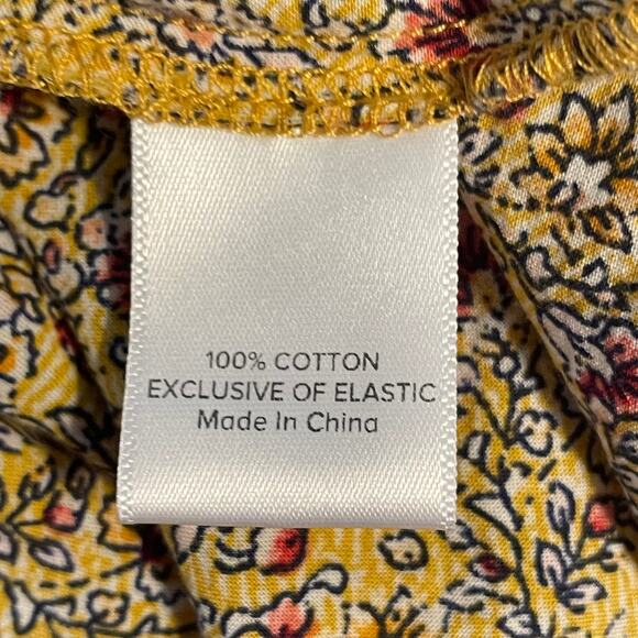 Evereve Eva Mixed Floral Boho Top Womens Large Paisley Cottagecore Blouse - Picture 10 of 12